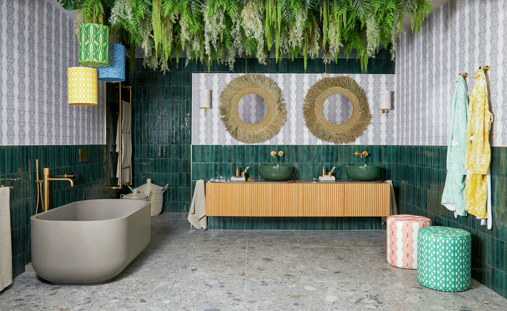 How to add colour & pattern to your bathroom