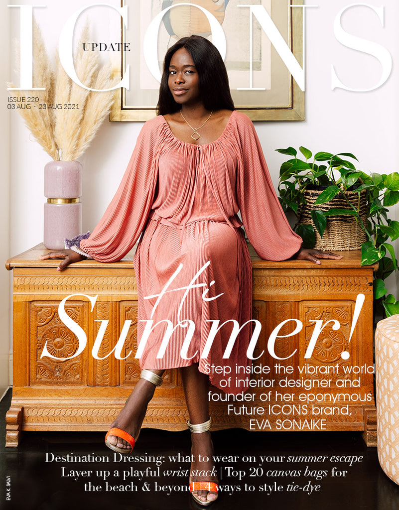 Eva Sonaike on the cover of Wardrobe Icons