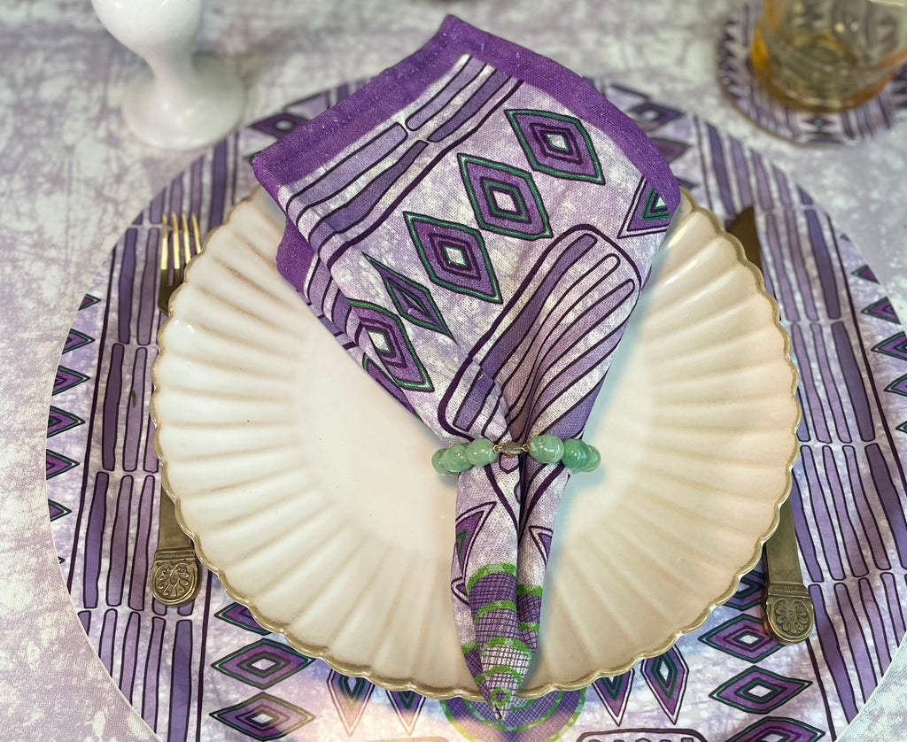 Elevate Your Dinner Party with Our Colourful African Design Napkins
