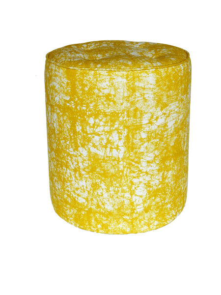 Eva Sonaike Koja yellow pouffe