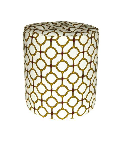 Eva Sonaike Ojo yellow pouffe