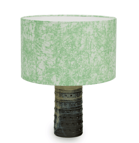 Luxury African lampshade with batik pattern in a soft velvet