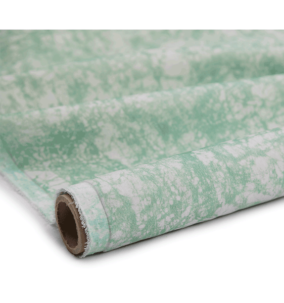 Soft velvet fabric with elegant African batik pattern. Interior textile.