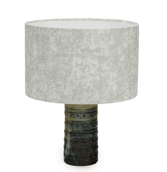 Luxury African lampshade with batik pattern in a soft velvet