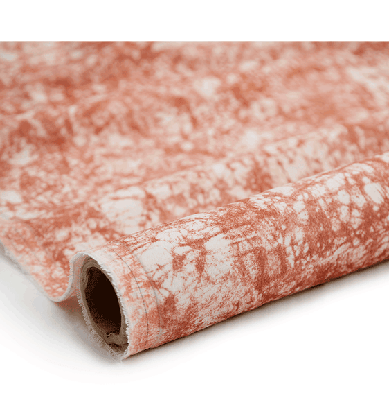 Soft velvet fabric with elegant African batik pattern. Interior textile.