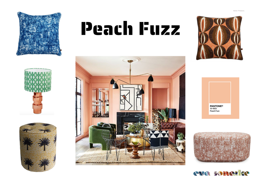 Peach Fuzz: Embracing Pantone's Colour of the Year in African Inspired Interiors