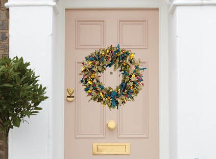 New African Fabric Chistmas Wreaths in Stock