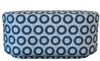 Ayo Blue Oval Ottoman - Eva Sonaike