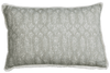 Eyo Grey Linen Fringe Cushion - Eva Sonaike