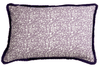 Eyo Purple Linen Fringe Cushion - Eva Sonaike