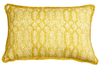 Eyo Yellow Linen Fringe Cushion - Eva Sonaike
