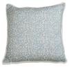 Eyo Blue Linen Fringe Cushion - Eva Sonaike