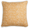 Eyo Orange Linen Fringe Cushion - Eva Sonaike
