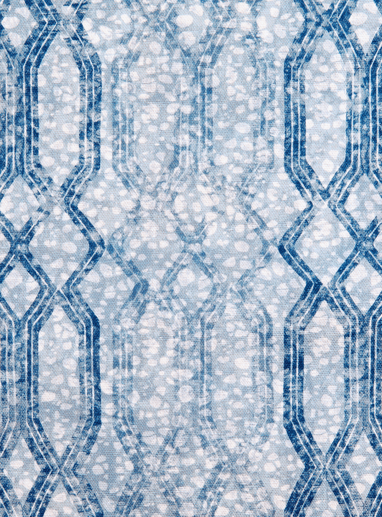 Eyo Blue Linen Fabric - Eva Sonaike