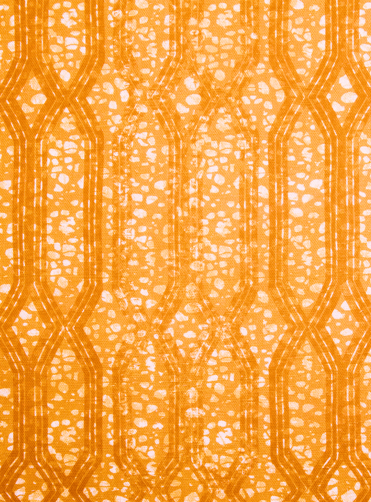 Eyo Orange Linen Fabric - Eva Sonaike