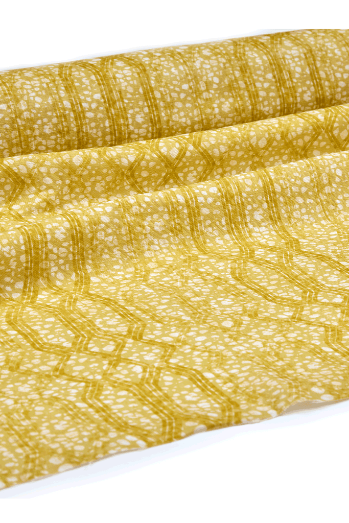 Eyo Yellow Linen Fabric - Eva Sonaike