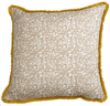 Eyo Beige Linen Fringe Cushion - Eva Sonaike