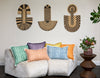 Eyo Green Linen Fringe Cushion - Eva Sonaike