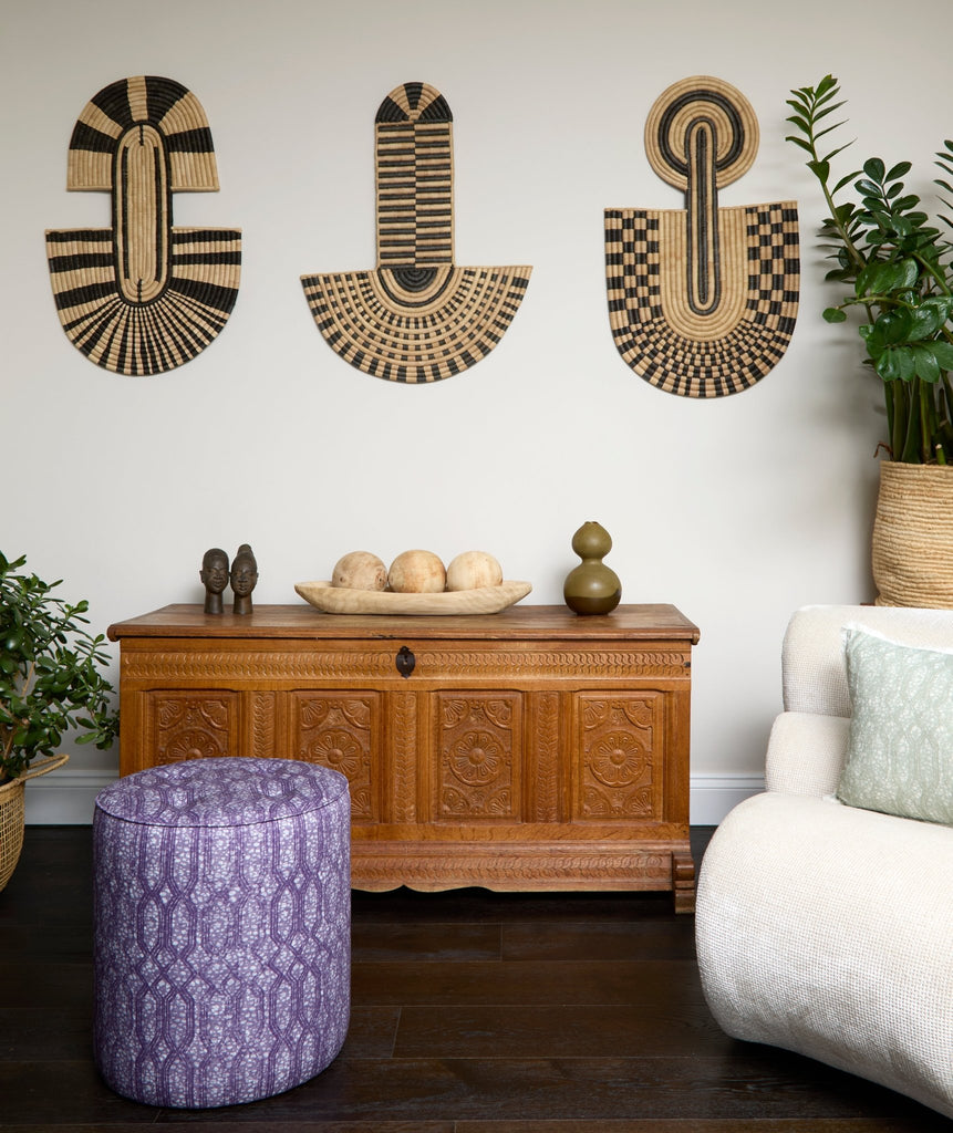 Eyo Pouffe Purple - Eva Sonaike