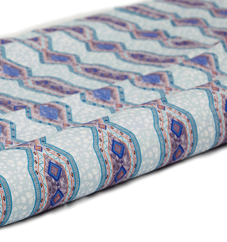 Luxury African-Inspired Blue Ife Fabric with Geometric Pattern | Eva ...