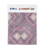 Elegant purple blue African interior fabric with geometric pattern