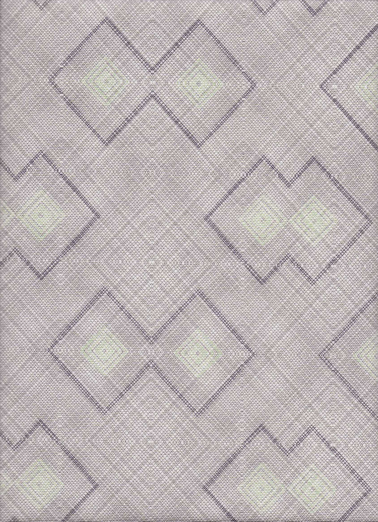 Grey African interior fabric with geometric pattern. Interior textile.