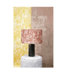 Luxury African lampshade with batik pattern in a soft velvet